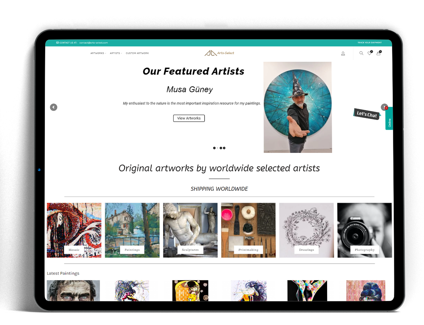 Artwork Base eCommerce Website